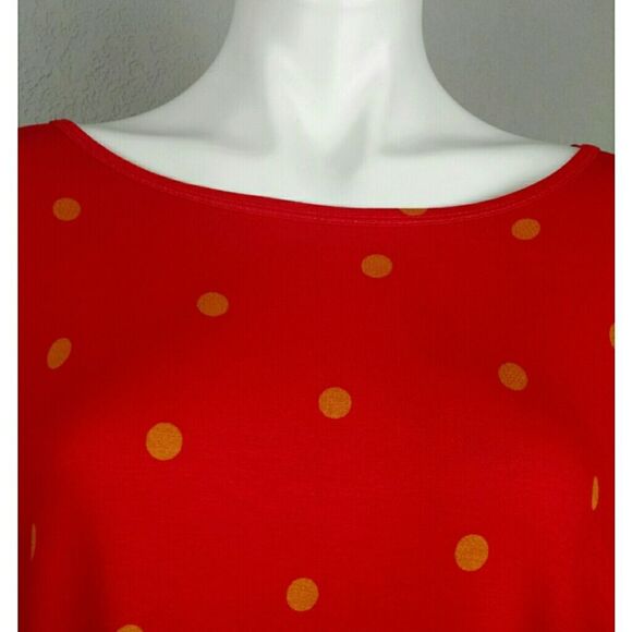 Lularoe Irma Polka Dot High low Shirt NWT Small - Picture 5 of 10